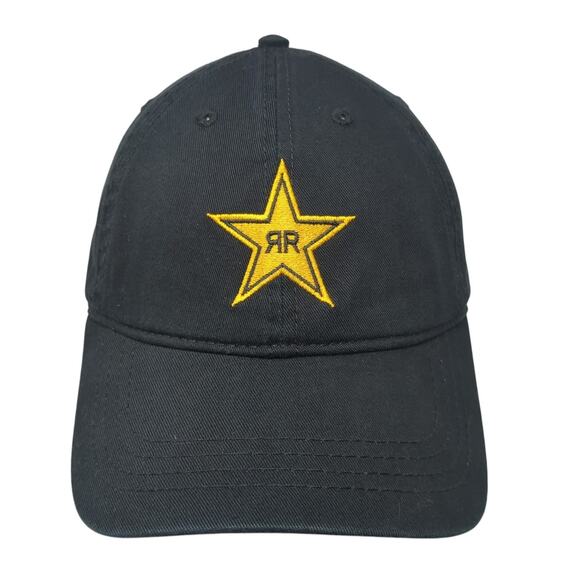 Rockstar Energy Drink Logo Slideback Hat Black One Size Cap America - Picture 1 of 8